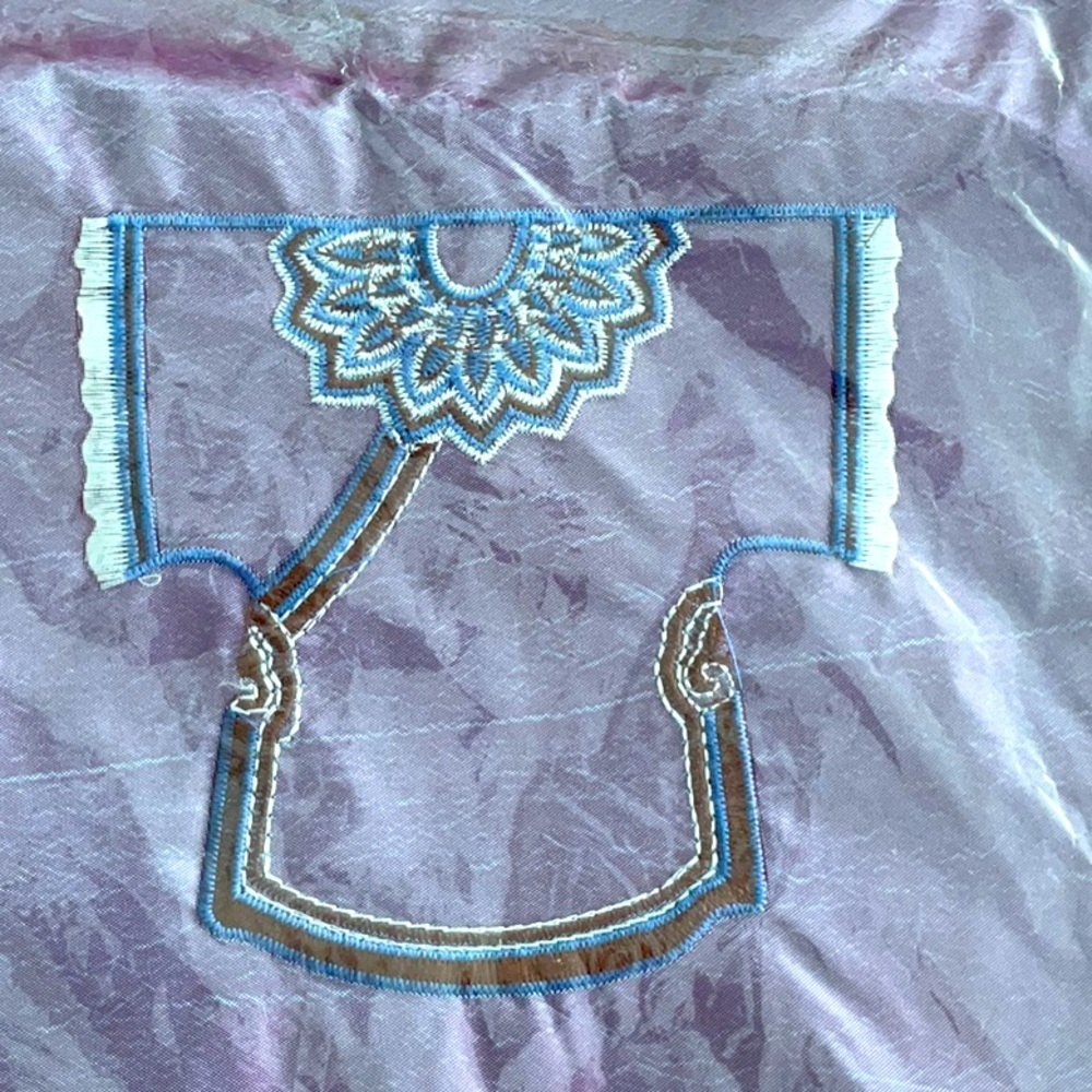 NWT silk lingerie travel bag . 14 inches x 11 inches